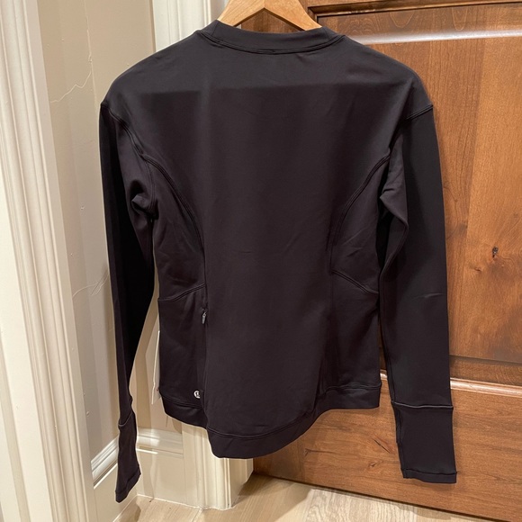 Lululemon black Rulu Close to Crossing Long Sleeve Sz M NWT - Picture 2 of 9